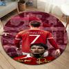 CR7 Round Area Rug,Carpet Rug for Living Room Bedroom Sofa Playroom Decor,Non-slip Floor Mat