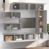 7 Piece TV Cabinet Set Concrete Grey Particleboard