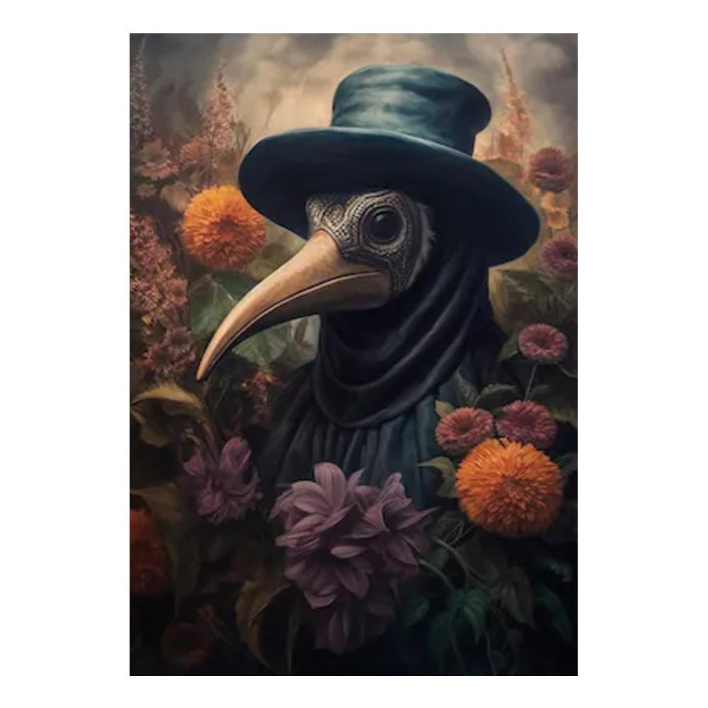Dark Academy Art Wall Poster Victoria Crow Witch Ghost Black Cat Halloween Background Decoration Gothic Image Printing Holiday Gifts Canvas Painting