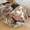 1PC Floral Pattern, Victorian Dress Umbrella-8-Rib Reinforced, Automatic Open, Lightweight & Durable, Cute Fashion Accessory for Outdoor-A1287