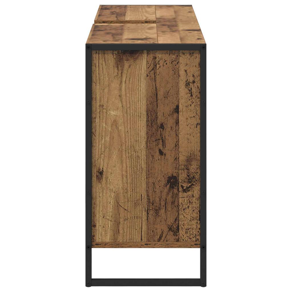 Bathroom Cabinet with Door Rustic Wood Look 60 X 30 X 60 Cm Engineered Wood
