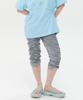 Taibseobiseu Shirred Texture Capri Pants [Gray]