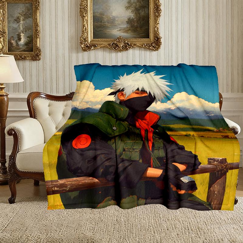 1pc Cozy Print Blanket, naruto Blanket Appropriate for Home Picnic and Travel Adventures