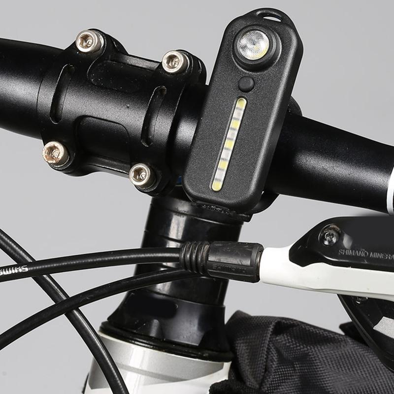 Led Red And Blue Shoulder Police Light With Clip Usb Torch Bike Warn Lantern