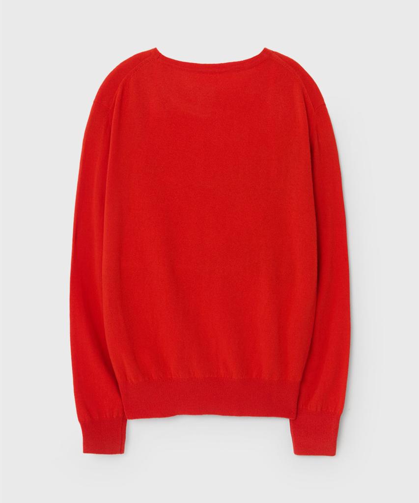 BIRTHDAYSUIT Soft Cashmere Round Knit (Tomato)