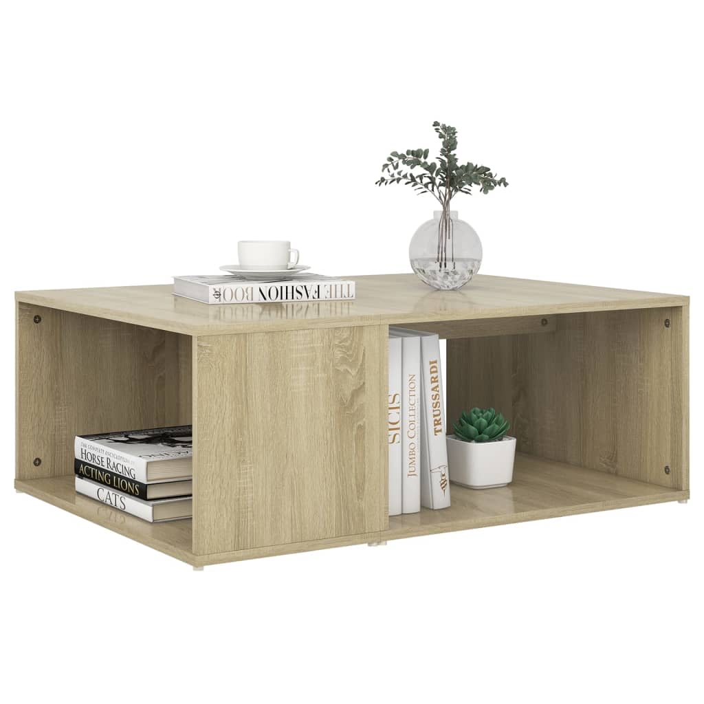 Vidaxl Coffee Table, Sonoma Oak, 90X67X33 Cm, Wood-Based Material