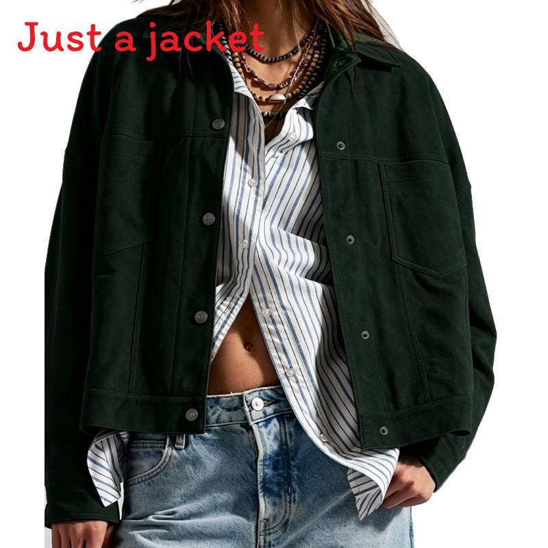 Classic Womens Fall Jacket With Polyester Fabric And Solid Color Style For Office Wear
