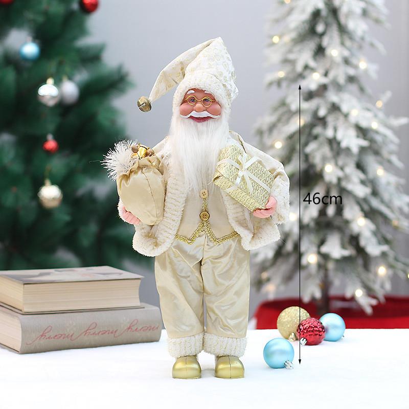 Christmas Santa Figurine Standing Holiday Decor For Home Windows
