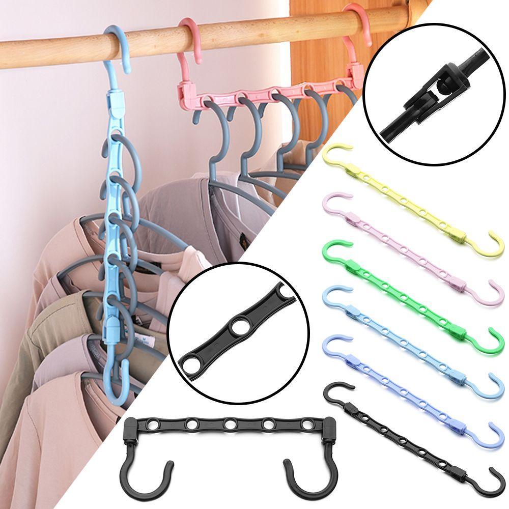 Clothes Storage Multi-function 5-Hole Clothes Hanger Space Saving Magic Hanger Closet Organizer