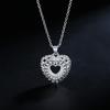 925 Sterling Zilveren Ketting Hol Hart Hanger Ketting Voor Vrouwen Sieraden Cadeaus