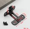Large Right Angle Latch Bolt Heavy Duty Metal Sliding Lock with Screws for Gate Door Cabinet Secure Closure Hardware