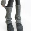 Solid Color Women Knitted Leg Warmers Retro Thickened Women's Foot Cover Soft Breathable Girl's Boots Heap Socks JK Uniform