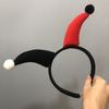 Funny Clown Headpiece Cosplay Demon Joker Headwear Halloween Carnival Dress Up Party Costume Headband Props