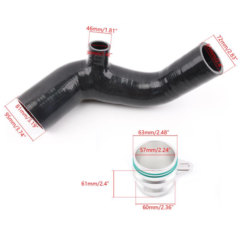 3.35" hybird turbo inlet pipe upgrade OE replacement for BMW F series 135i 235i 335i 435i M2 N55 3.0T Turbo Boost Inlet Pipe