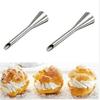 Kitchen Baking Tools Handmade DIY Long Puffs Syringes Pastry Nozzle Tip Set Stainless Steel Cream Puff Icing Piping Nozzle Tools