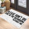 Modern Pop Typography Carpet Mat Rug Quote Arrow Cork Home Decoration Bathroom Entryway Brown Black Gray Green Yellow White