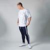 Musgneer Men's Gym T-Shirt, Stretch Short Sleeve, Fitness, Training, Muscle Training, Sports, Stylish, Oversized, Camouflage White, Size M