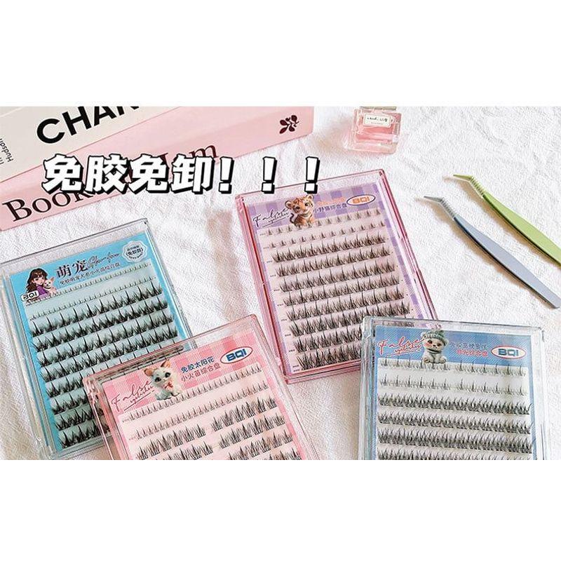 LuxeFlutter - Glue-free Natural Multipack False Eyelashes Cluster