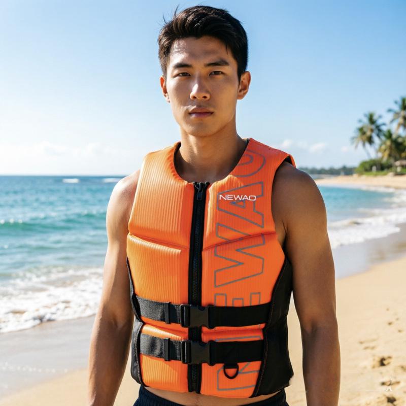 Professional Adult Marine Life Jacket – Large Buoyancy Fishing Vest for Men and Women, Ideal for Snorkeling and Sea Swimming.