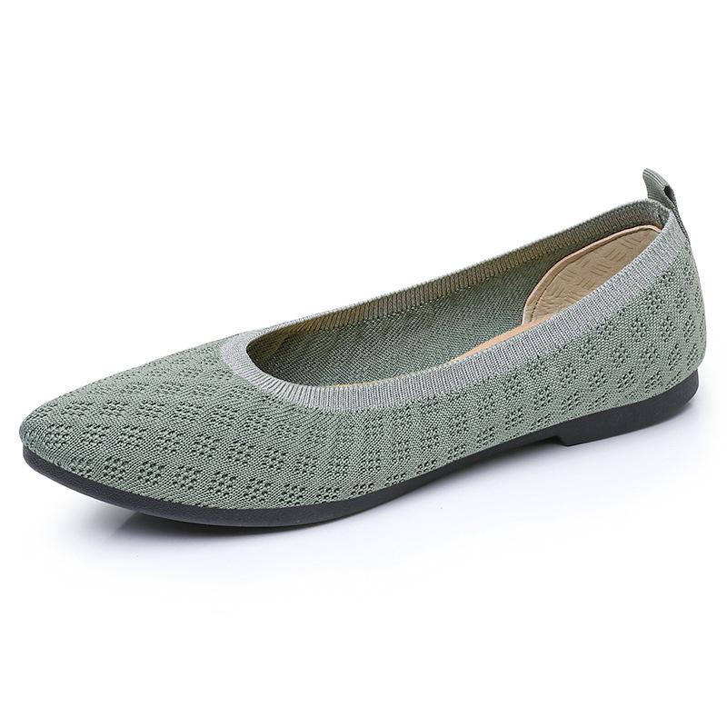 Fashion 2025 Summer New Women's Fly Weave Shoes Pointed Breathable Casual Shoes Lightweight Fashion Comfortable Slip On Women's Flats