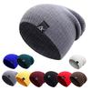 Gorro de malha feminino chapéu de inverno masculino skullies quente casual chapéu desleixado chapéu de crochê feminino boné largo