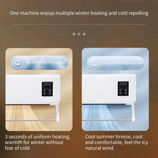 Wandklimagerät Raumheizung Temperaturregelung Timerfunktion Geräuscharmer Betrieb