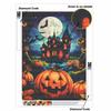 DIY Diamond Painting Canvas Pumpkin Castle Moon Design 5D Full Drill Art Creative Leisure Craft Home Decor Wall Decoration
