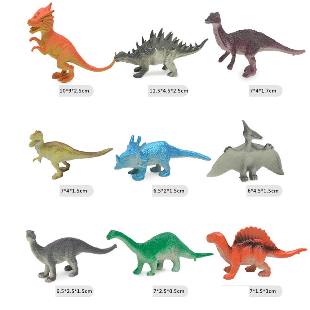 Sac de 14 figurines de dinosaures pour enfants, jouets miniatures, nouveaux modèles de jouets