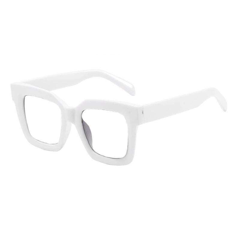 New Blue Light Blocking Women'S Presbyopic Glasses Transparent Brown Big Square Reading Glasses Astigmatism Prescription Eyewear