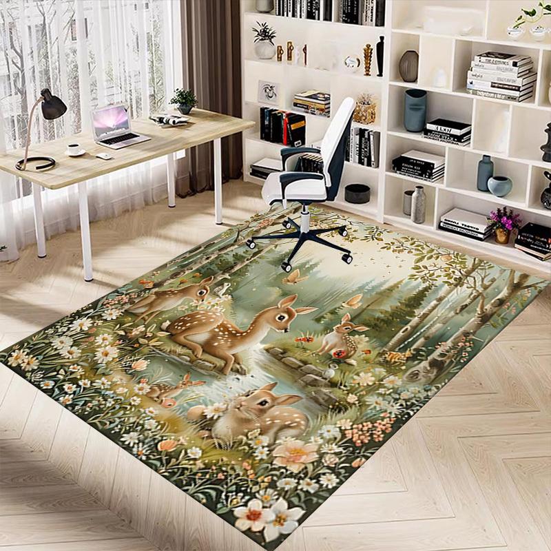 1 STuks Bosdieren Extra Groot Antislip Vloerkleed, Kantoor, Familie, Slaapkamer Groot Vloerkleed Binnenvloerkleden, Levendige Kleuren