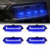 4PCS Grille Lights For Toyota Tacoma TRD Sport Front Grill Car LED White Amber Blue Red Warning Daylights DRL 12V