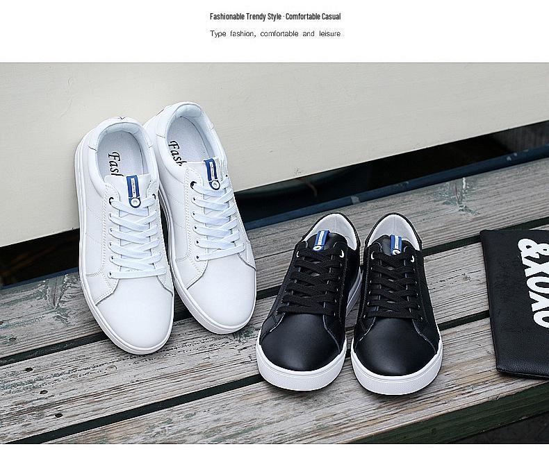 Spring Men's Versatile White Low-Top Casual Fashion Sneakers