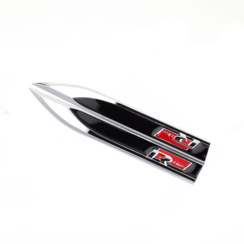 2Pcs Car Side Fender Badge Emblem Sticker for GOLF 5 6 7 MK7 MK4 MK5 MK6 Magotan B8 Passat Polo Jetta Logo Styling Accessories