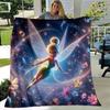 1pz Plaid con Stampa di Campanellino - Morbido, Coperta da Divano per Tutte le Stagioni per Ufficio, Auto, Viaggio
