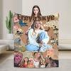 Super Soft Freya Skye Singer Tour Throw Blanket Premium Fleece Flannel Lightweight Bed Blanket Cozy Fluffy Blankets