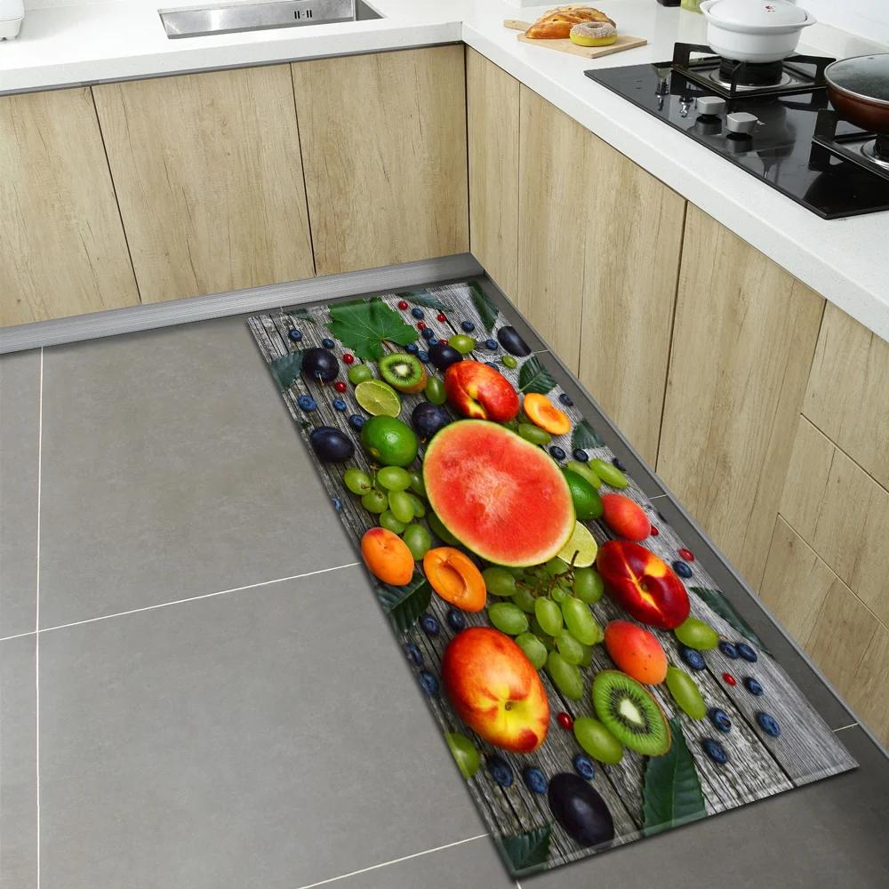 Bedroom Children Living Room Decoration Corridor Bathroom Non-slip Rug Fruit Pattern Kitchen Home Door Mat