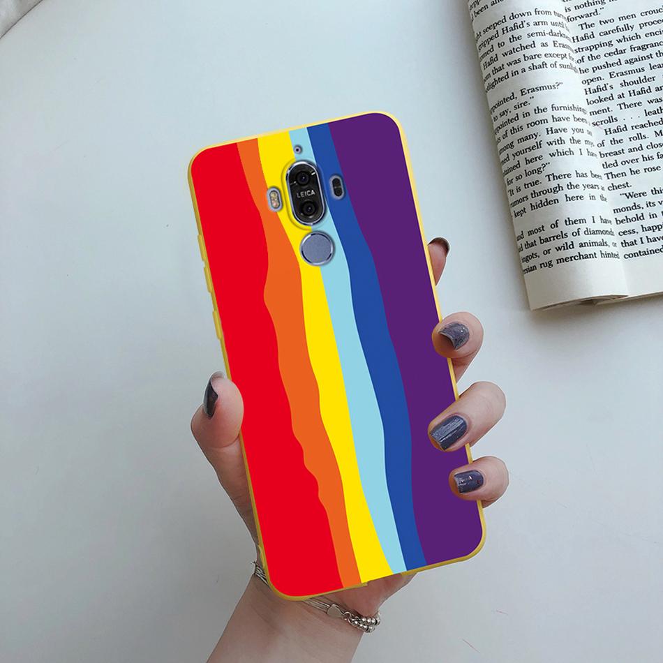 Silicone Case for Huawei Mate 9 10 Pro Soft TPU Protective Cute Butterfly Flower Phone back cover Mate9 Mate10 10Pro Case fundas