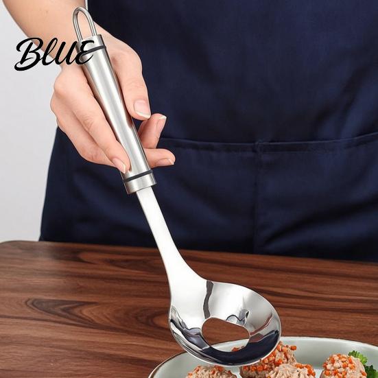 Easy Grip Meatball Spoon Stainless Steel Maker Spoon Non-slip Ergonomic Long Handle Design Fish Ball Professional Meat Baller Tool for Balls