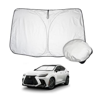 LUWU Lexus NX Auto-Sonnenschutz für Lexus Windschutzscheibe UV-Sonnenschutz UV-Aufbewahrungstasche im Lieferumfang enthalten (2. Generation, AZ20) Zubehör, NX, Sonnenschutz, Faltbar, Schutz,