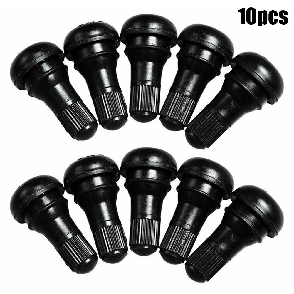 10Pcs Tire Valves TR412 Tubeless Rubber Tyre Valve Stems Tire Nipples With Plastic Valve Cap Brass Core Valve Stems 1