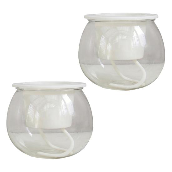 Self Watering Plant Pot Flower Pot with Transparent Reservoir Clear Self Watering Planter for Indoor Plants Flowers African Violets