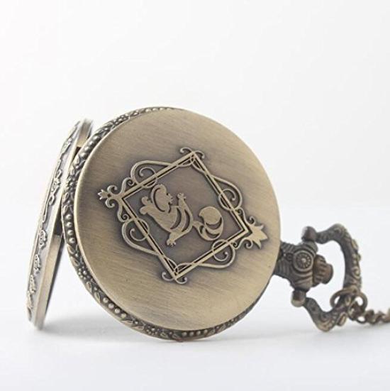 Alice In Wonderland Pocket Watch Ladies Pocket Watch Antique Alice Pendant Nurse Watch [koneko]
