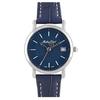 City Leather Strap Blue Dial Quartz HB611251ABU Men's Watch