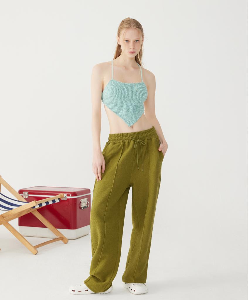 Kkuape Terry 2-Way Jogger Pants_Olive