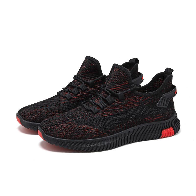 Chaussures pour hommes printemps nouveau maille fly-woven respirante à lacets chaussures de course dad pour hommes mode polyvalente chaussures de sport décontractées