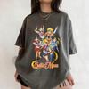2026 Summer Sailor Moon Luna Unisexs TShirt Black Oversized Vintage Graphic 100 Cotton Breathable Casual Short Sleeve Tee
