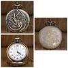 Vintage Retro Three Head Dragon Fire Blood Design Quartz Pocket Watch Unisex Men Women Necklace Pendant Clock Chain Classic Dial Jewelry Gift
