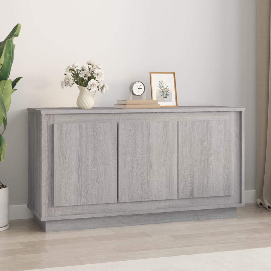 Sideboard Gray Sonoma 102x35x55 cm Particleboard