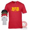KGB Retro T-shirt Soviet Iron Curtain Cold War Logo CCCP USSR Communism
