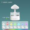 Humidificateur de pluie à bruit blanc, humidificateur à atomisation ultrasonique, nuage de champignons coloré, goutte de pluie, veilleuse, machine d'aromathérapie